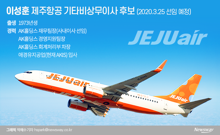 애경, 제주항공 직접 챙긴다···경영악화에 재무통 이성훈 급파 기사의 사진