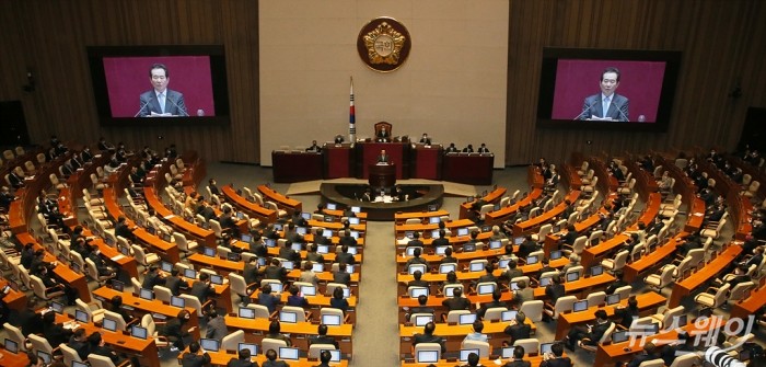 국회 본회의 모습. 사진=이수길 기자 leo2004@newsway.co.kr