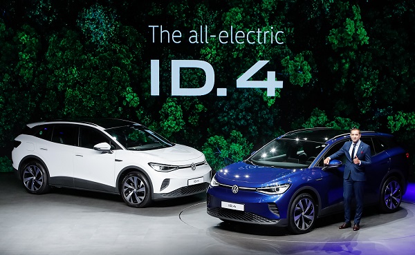 폭스바겐 첫 순수 전기 SUV 'The all-electric ID.4' 사진=폭스바겐코리아 제공