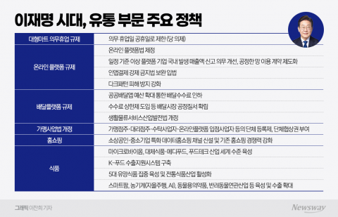 대형마트 규제 강화 드라이브···가맹점주·입점업체 교섭권