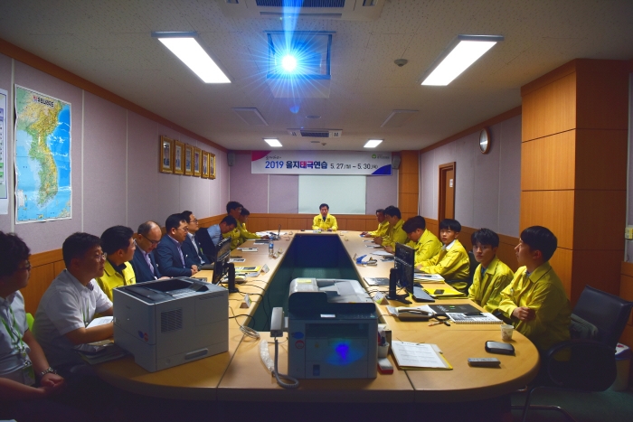 광주보훈병원, 을지태극연습 전체간부회의 모습