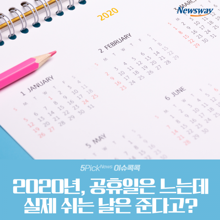 2020년, 공휴일은 느는데 실제 쉬는 날은 준다고? 기사의 사진