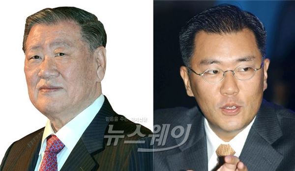 정몽구, 현대차 사내이사 물러난다···회장직은 유지 기사의 사진