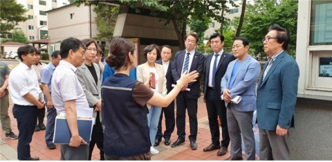 서울시의회, 문래동 `붉은 수돗물` 현장 방문...시민 불편 최소화 대책 촉구
