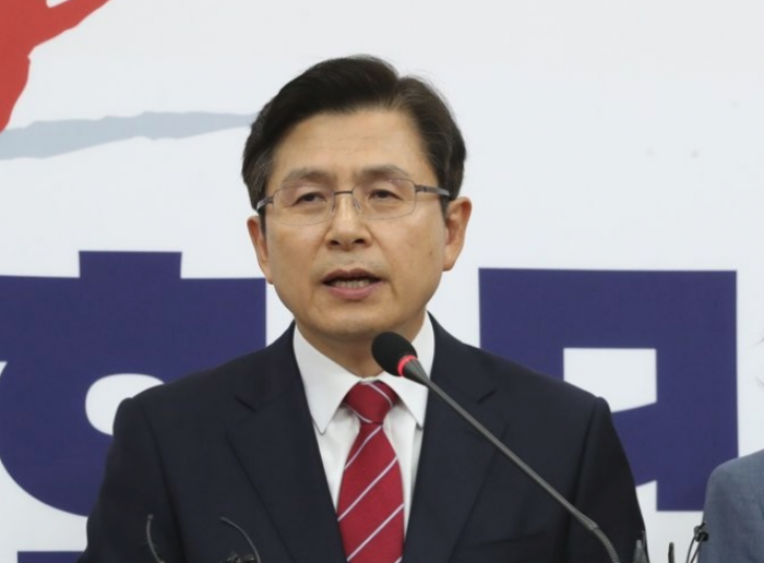 황교안 자유한국당 대표 기자회견. 사진=연합뉴스 제공