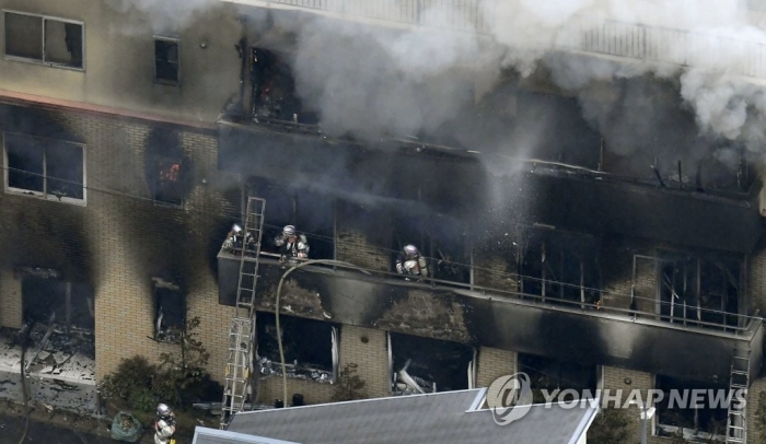 ‘쿄애니 방화참사’에 아베 총리 “너무 처참해 말 잃어” / 사진=연합뉴스