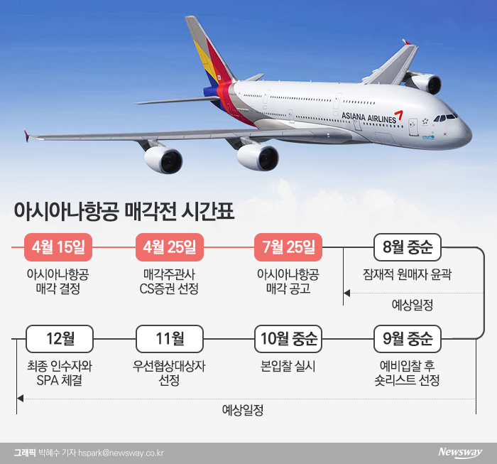 아시아나항공 매각전, 에어서울 ‘면허취소’ 돌발변수 부상 기사의 사진