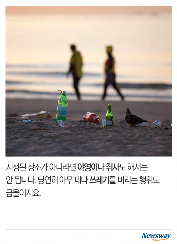해수욕장에서 담배, 안 되나요? 기사의 사진