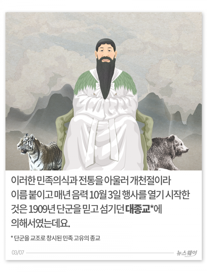 개천절은 언제부터 개천절? 기사의 사진
