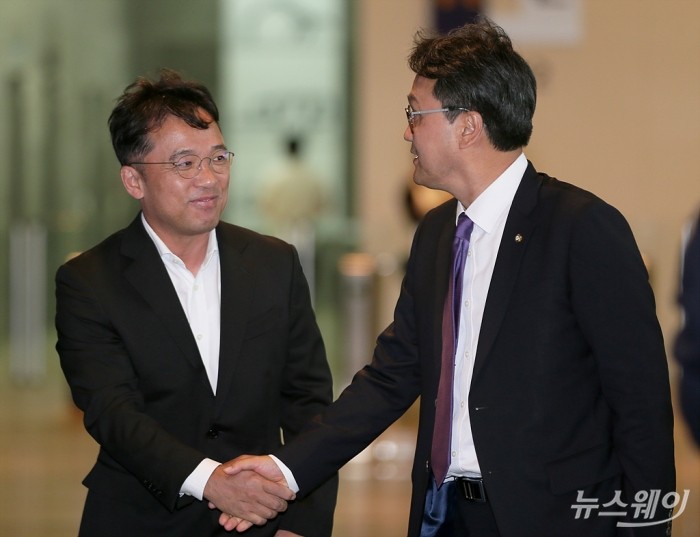 국회 문화체육관광위원회 엔씨소프트 현장시찰. 사진=이수길 기자 leo2004@newsway.co.kr