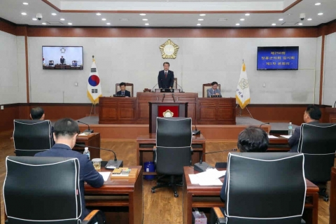 장흥군의회, 제250회 임시회 개회