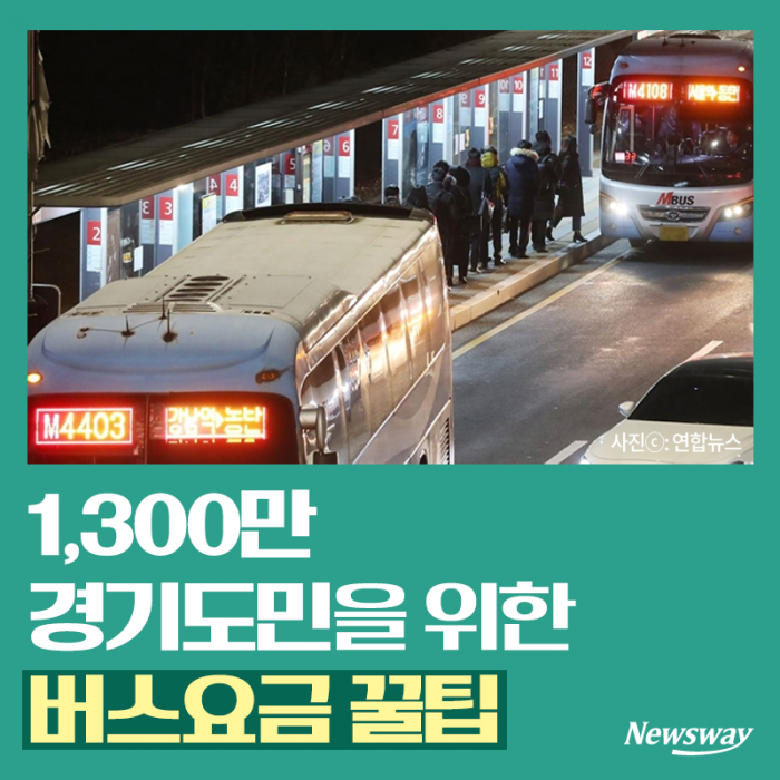 1,300만 경기도민을 위한 버스요금 꿀팁 기사의 사진