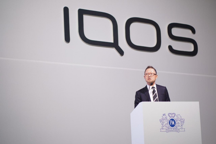 23일 서울 소공동 롯데호텔에서 열린 ‘Future of IQOS’ 기자간담회에서 정일우 대표가 ‘담배연기 없는 미래’ 비전 발표를 하고 있다. 사진=한국필립모리스 제공
