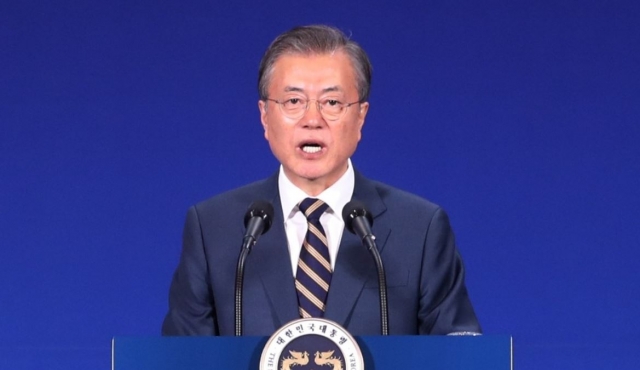 문 대통령. 사진=연합뉴스 제공.