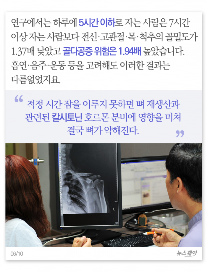 잠 못 드는 당신, 몸에는 어떤 일이···? 기사의 사진