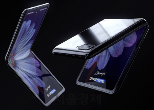 렛츠고디지털이 랜더링한 갤럭시Z 플립 이미지. 사진=렛츠고디지털