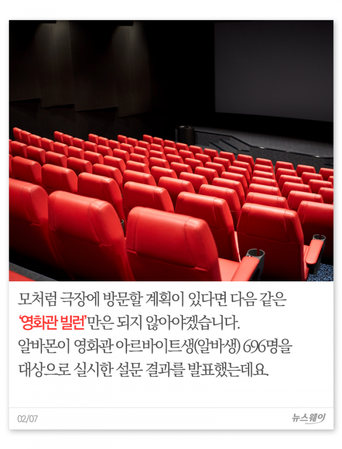 알바생이 뽑은 ‘영화관 빌런 5’···혹시 당신도? 기사의 사진