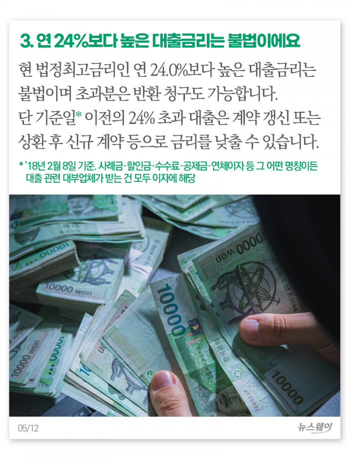 대부업체 이용자라면 새겨둬야 할 10가지 필수 상식 기사의 사진