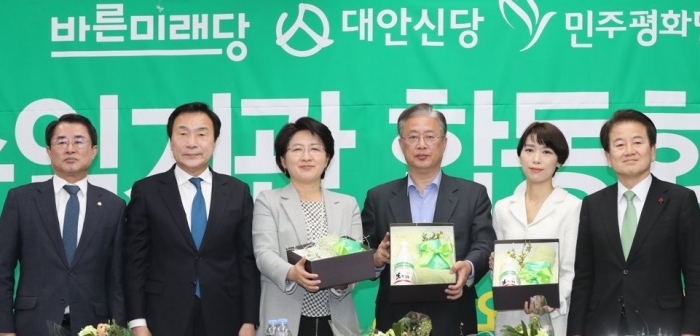 호남계 3당의 민생당 합당 선언. 사진=연합뉴스 제공