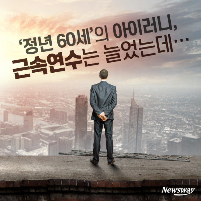 ‘정년 60세’의 아이러니, 근속연수는 늘었는데··· 기사의 사진