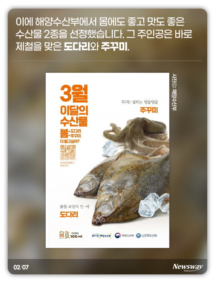 지금 도다리와 주꾸미를 먹어야 하는 이유 기사의 사진