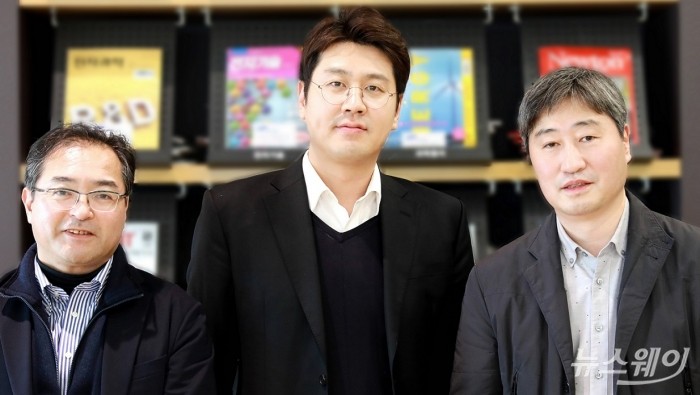 삼성전자 차세대 전고체전지 혁신기술을 개발한 (왼쪽부터) 유이치 아이하라 Principal Engineer(교신저자), 이용건 Principal Researcher(1저자), 임동민 Master(교신저자) 사진=삼성전자 제공