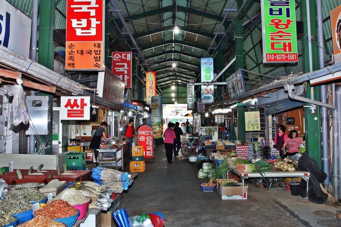 정읍시 공설시장 모습