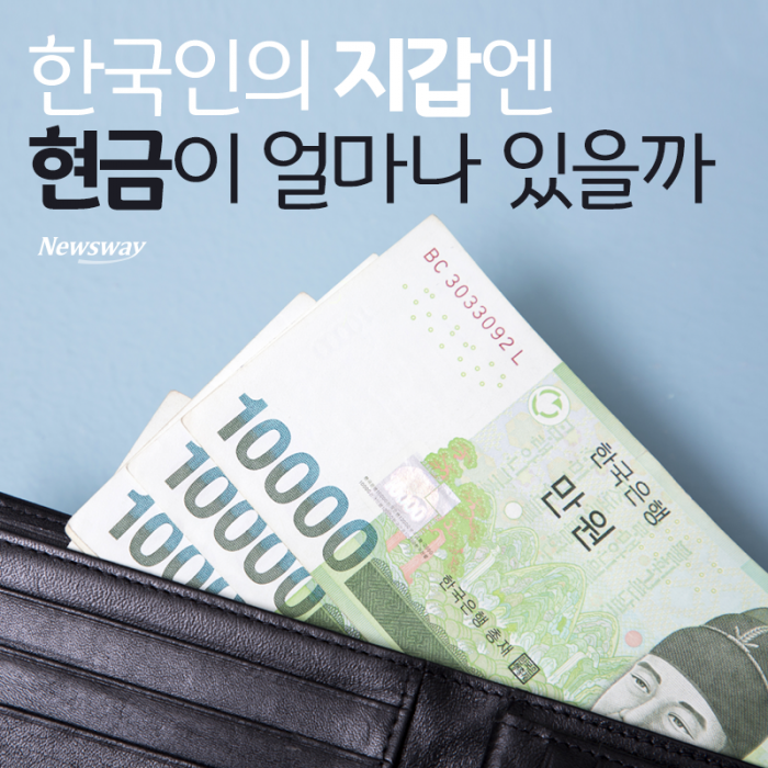 한국인의 지갑엔 현금이 얼마나 있을까 기사의 사진