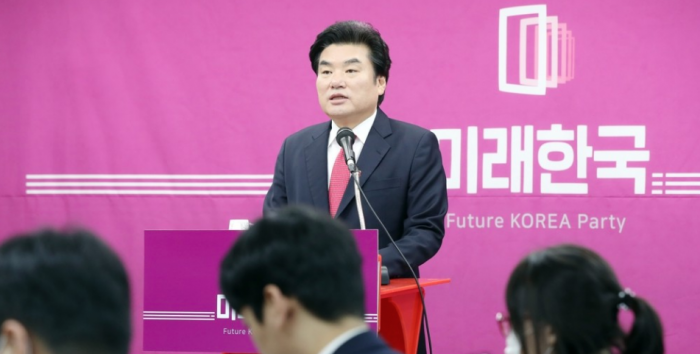원유철 미래한국당 대표 기자회견. 사진=연합뉴스 제공