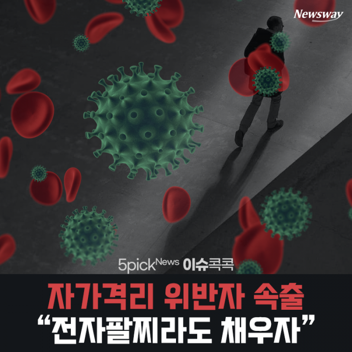 자가격리 위반자 속출···“전자팔찌라도 채우자” 기사의 사진
