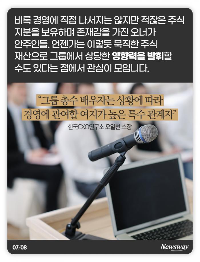 ‘100억은 기본’ 재벌가 주식부자 사모님 10人 기사의 사진