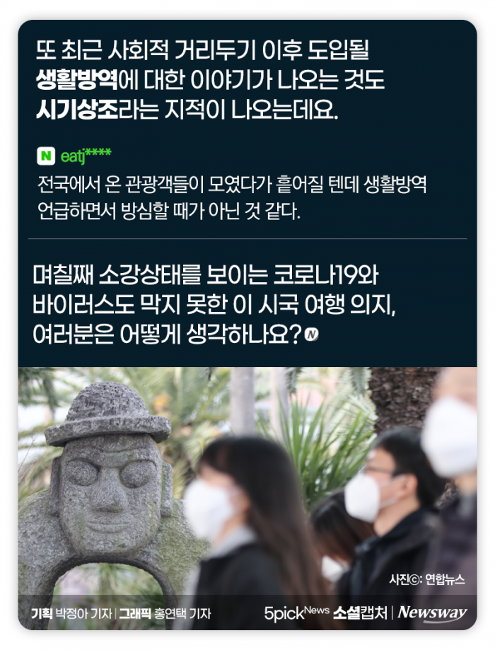 황금연휴 여행 급증 “마스크가 만병통치도 아닌데···” 기사의 사진