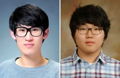 원광대 대학원 화학과 류세환씨(왼쪽)와 라종민 씨
