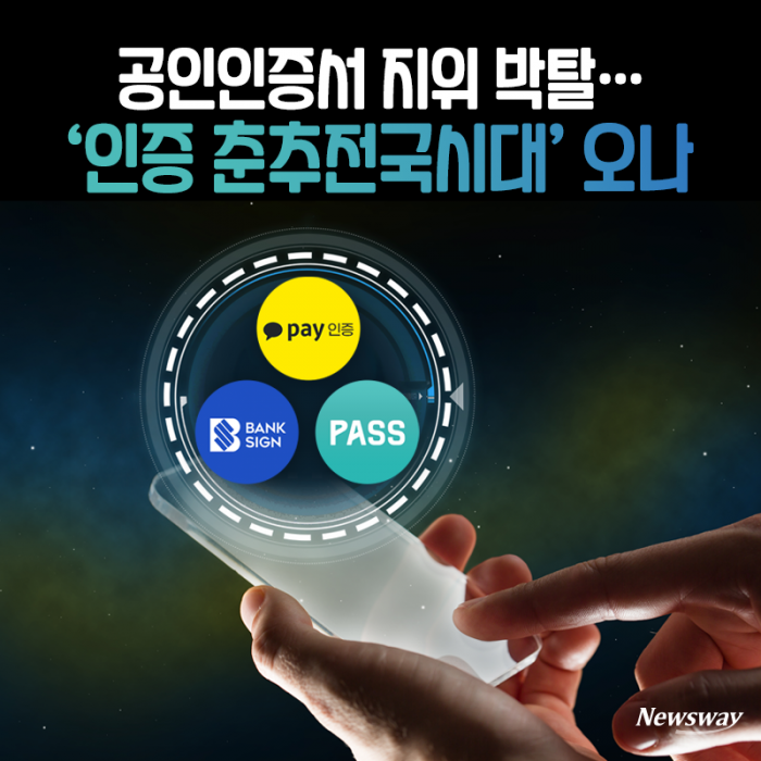공인인증서 지위 박탈···‘인증 춘추전국시대’ 오나 기사의 사진
