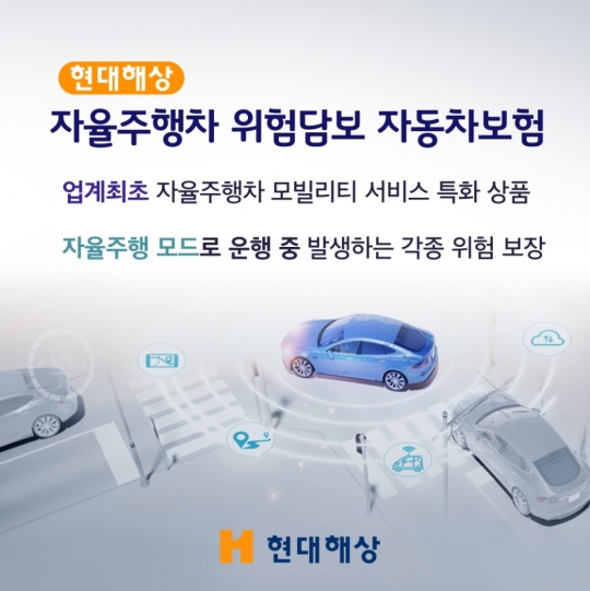 현대해상은 자율주행차의 시스템 결함이나 해킹 등으로 타인에게 발생한 손해을 보상하는 ‘자율주행차 위험담보 자동차보험(특약)’을 출시했다. 사진=현대해상