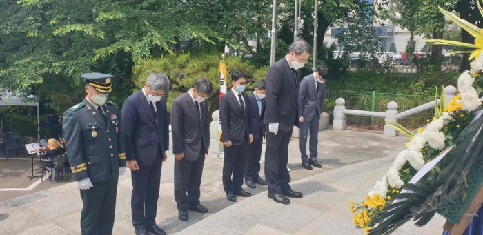 군산대, 제70주기 전몰 군산사범학교 학도의용군 추모제 개최 기사의 사진
