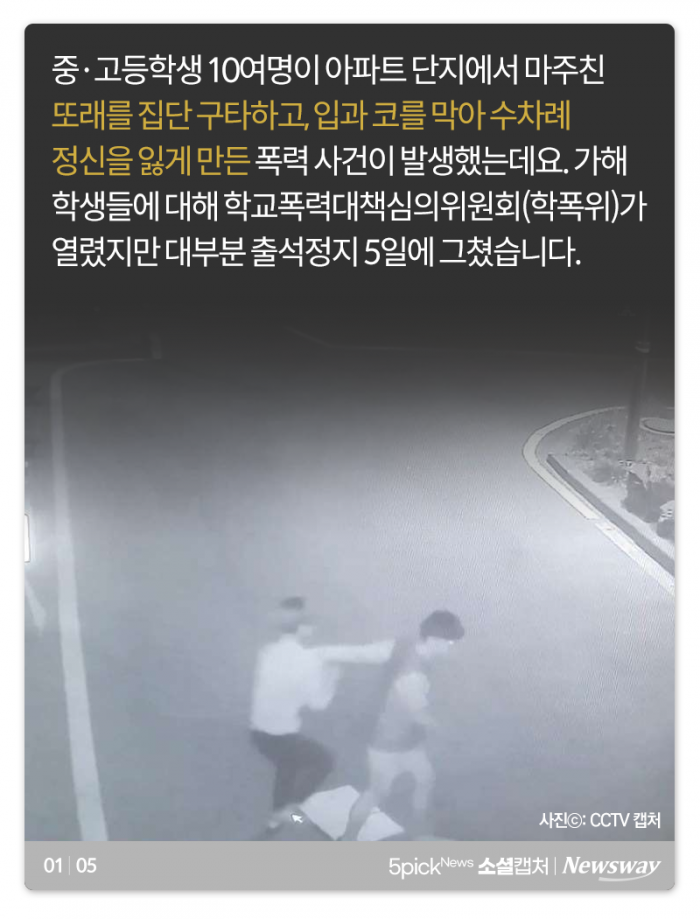 또래 집단구타·기절시킨 10대들···“놀이? 살인미수일 뿐” 기사의 사진