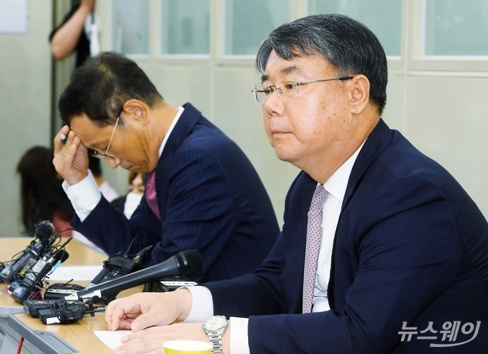 이스타항공, M&A 관련 중요사항 발표 긴급기자회견. 사진=이수길 기자 leo2004@newsway.co.kr
