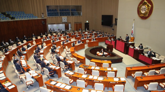 미래통합당 불참 속 국회 예산결산특별위원회 전체회의가 열리고 있다. 사진=연합뉴스 제공
