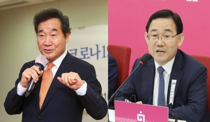 이낙연 더불어민주당 의원. 주호영 미래통합당 원내대표. 사진=연합뉴스 제공