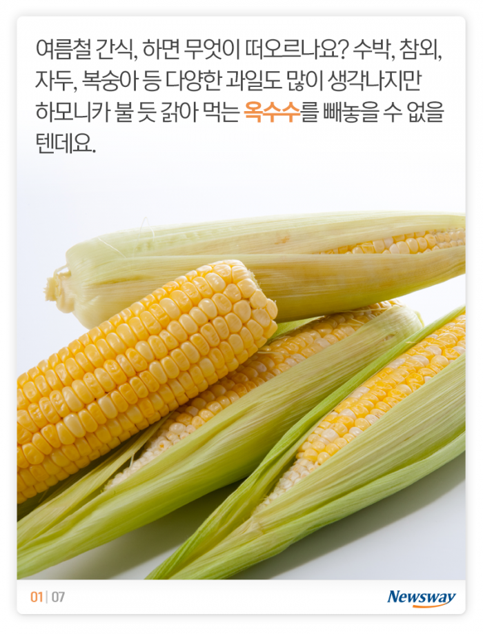 여름철 최고의 간식이 ‘옥수수’인 이유 기사의 사진