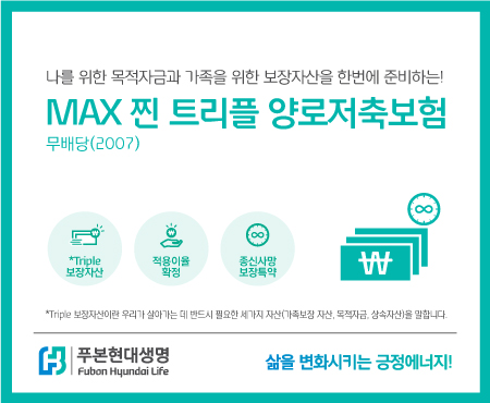 푸본현대생명은 노후생활자금과 목돈을 마련하면서 사망 보장까지 받을 수 있는 ‘맥스(MAX) 찐 트리플 양로저축보험’을 판매한다. 사진=푸본현대생명