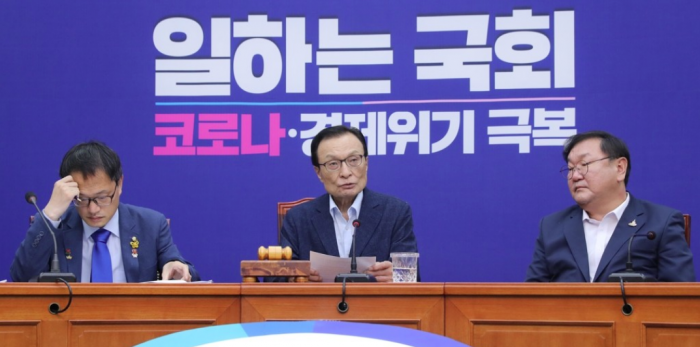 더불어민주당 지도부. 사진=연합뉴스 제공