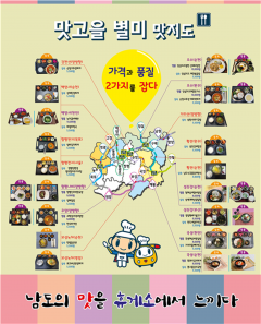 향토식재료를 활용한 ‘맛고을 별미’ 휴게소 맛지도