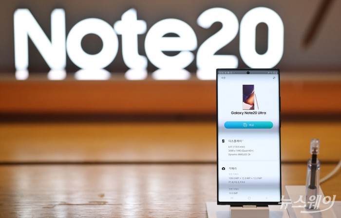 삼성전자가 갤럭시 노트20 갤럭시Z 폴드2 등 2020년도 하반기 삼성전자 프리미엄 전략스마트폰 공개. 사진=이수길 기자