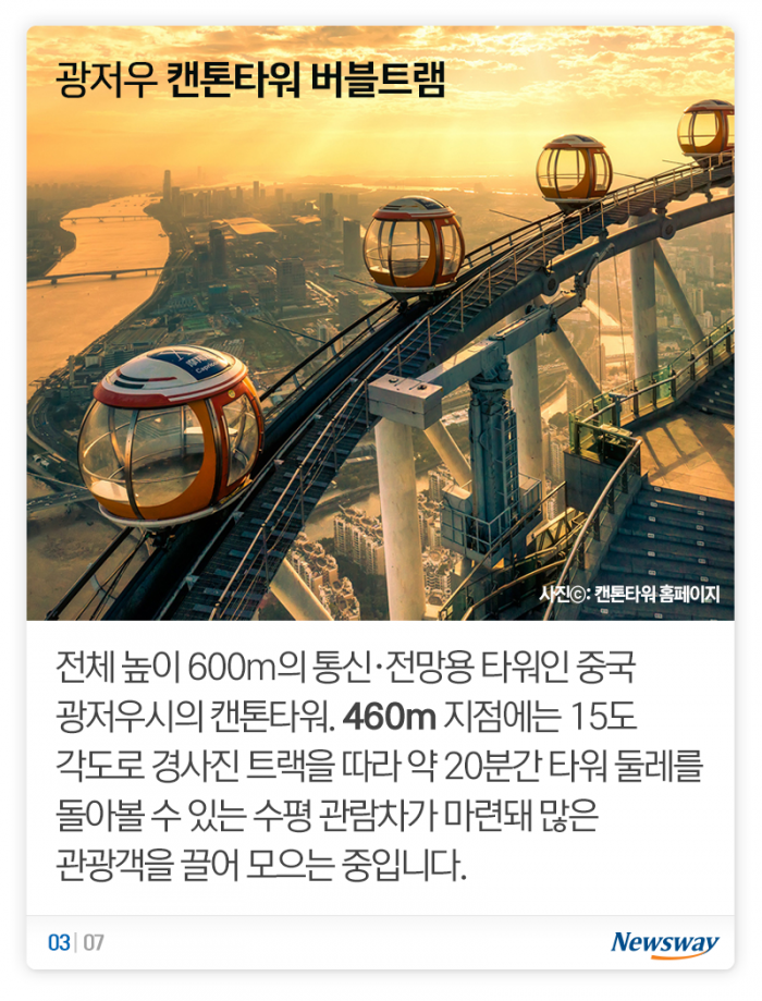 ‘웬만한 강심장도 어려울 걸?’ 세계의 고층건물 높이 체험들 기사의 사진