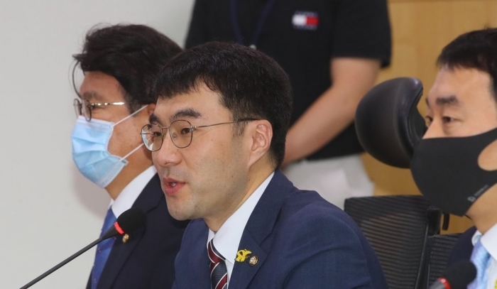 법정 최고이율 하향안을 발의한 김남국 더불어민주당 의원. 사진=연합뉴스 제공