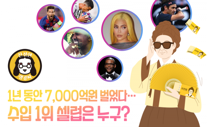 1년 동안 7,000억원 벌었다···수입 1위 셀럽은 누구? 기사의 사진