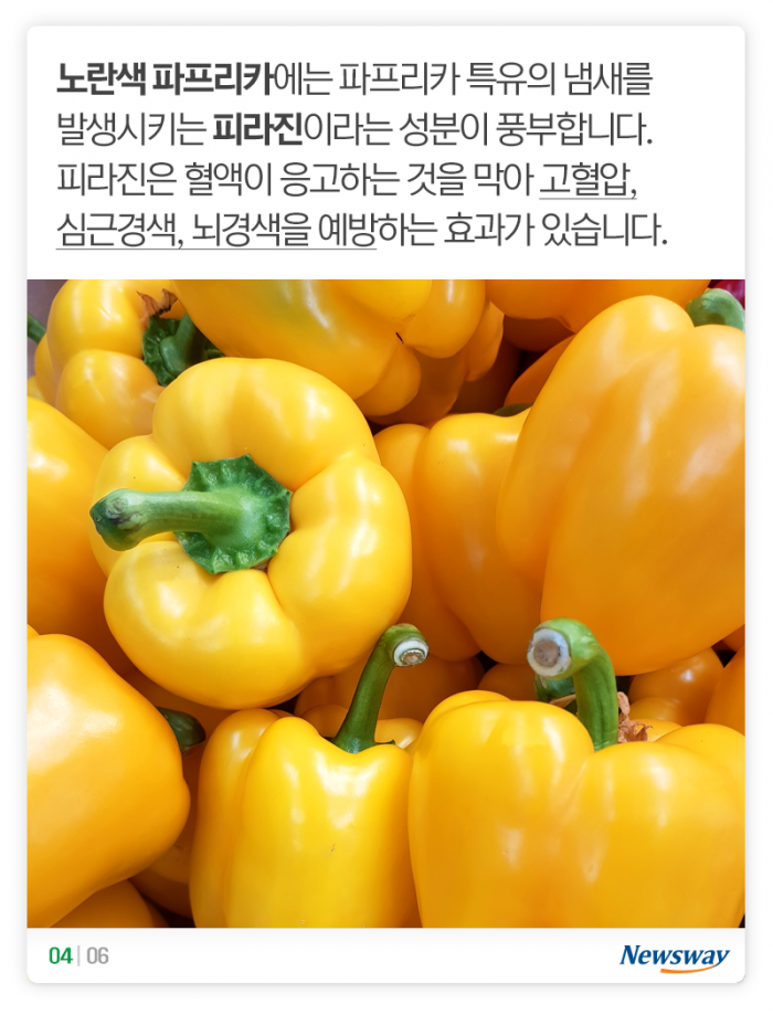 파프리카, 색깔 따라 영양도 달라요 기사의 사진