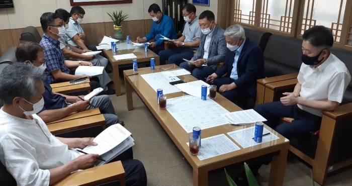 전남농협, 20년 겨울대파 채소가격안정제 간담회 모습